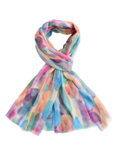 26029 Gold Circles Scarf