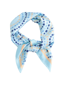 26061 Circles Square Scarf Blue