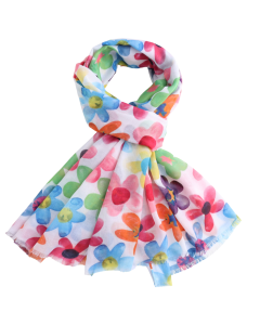 A050 Vintage Floral Scarf