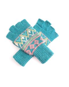 G004 Fingerless Geo Gloves