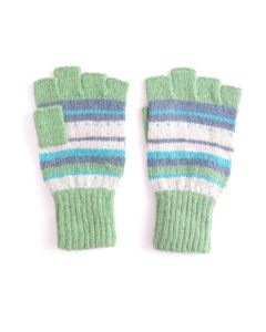 G006 Fingerless Dots and Stripes Gloves