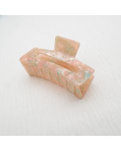 HC1008 Rectangle Pink Hair Claw Clip