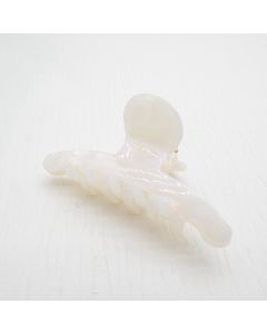 HC1018 White Shimmer Hair Claw Clip