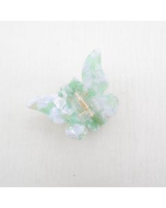 HC1033 Butterfly Green Hair Claw Clip