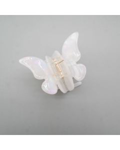 HC1034 Butterfly White Hair Claw Clip