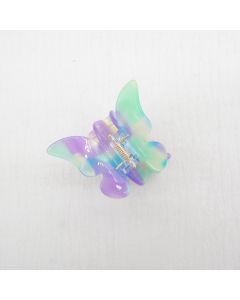 HC1036 Butterfly Blue & Purple Claw Clip