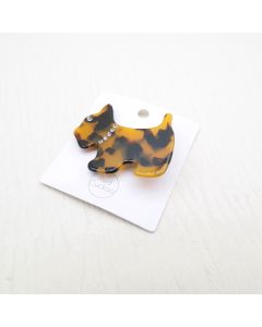 HC1050 Dog Brown Tortoise Hair Clip