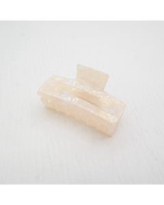 HC1123 Rectangle Cream Hair Claw Clip