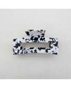 HC1150 Black White Hair Claw Clip