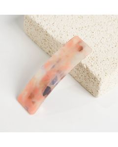 HC1164 Rectangle Pink Hair Clip