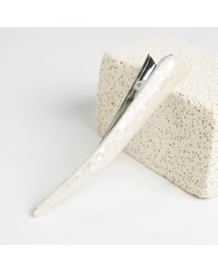 HC1181 Large Pearl White Beak Clip