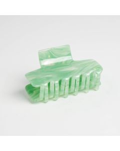 HC1213 Rectangle Green Hair Claw Clip
