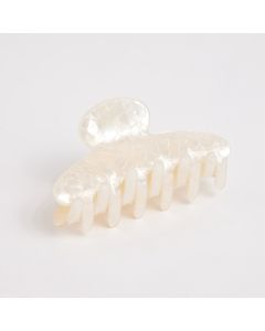 HC1215 Oval Cream Hair Claw Clip