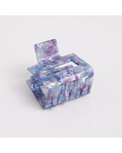 HC1224 Square Blue Glitter Claw Clip