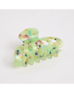 HC1227 Green Flower Hair Claw Clip