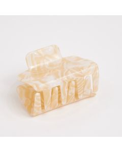 HC1236 Rectangle Cream Hair Claw Clip