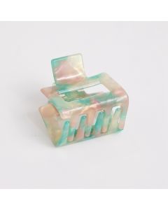 HC1249 Square Aqua Hair Claw