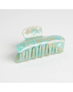 HC1260 Oval Aqua Hair Claw Clip