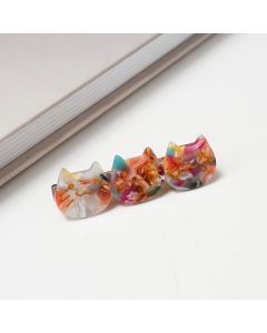 HC1307 Cat Faces Multi Hair Clip