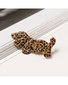 HC1312 Dog Giraffe Print Hair Clip