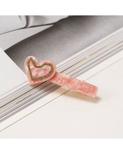 HC1342 Heart Pink Hair Clip