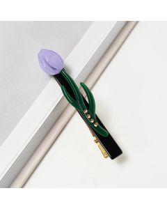 HC1344 Tulip Purple Hair Clip