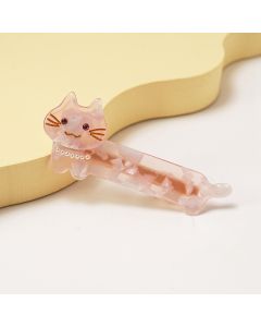 HC1348 Pretty Cat Pink Hair Clip