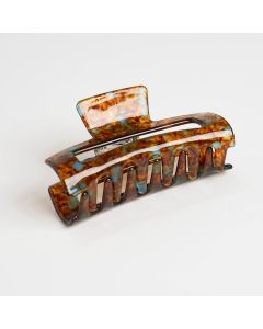 HC1399 Rectangle Brown Hair Claw