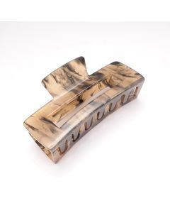 HC1413 Rectangle Hair Claw Clip Brown