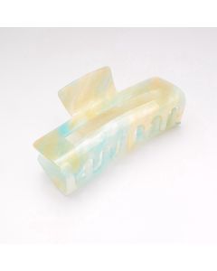 HC1414 Rectangle Hair Claw Clip Blue/Yellow