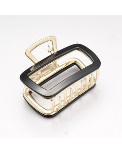 HC1456 Rectangle Hair Claw Clip Black