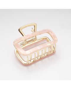 HC1458 Rectangle Hair Claw Clip Pink