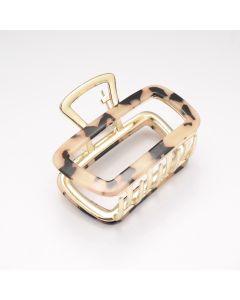 HC1459 Rectangle Hair Claw Clip Tortoiseshell