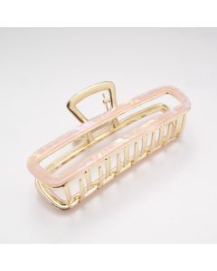 HC1461 Rectangle Hair Claw Clip Pink