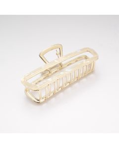 HC1462 Rectangle Hair Claw Clip Cream