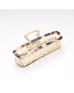 HC1463 Rectangle Hair Claw Clip Tortoiseshell