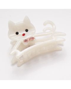 HC1478 Cat Hair Claw Clip Cream
