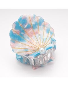 HC1488 Shell Hair Claw Clip Blue