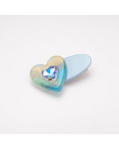 HC1515 Heart Hair Clip Blue