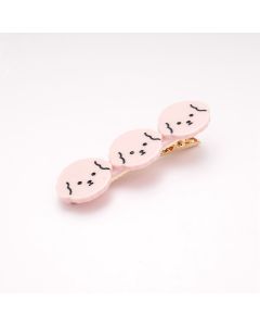 HC1519 Dog Faces Hair Clip Pink