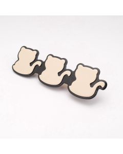 HC1532 Cats Hair Clip Cream