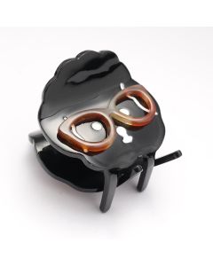 HC1550 Dog Face Hair Claw Clip Black