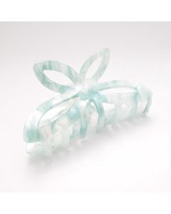 HC1598 Butterfly Hair Claw Clip Silver