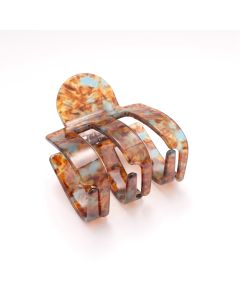 HC1602 M Shaped Hair Claw Clip Brown