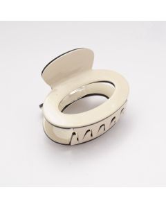 HC1615 Oval Hair Claw Clip Cream