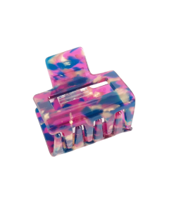 HC1712 Mini Square Hair Claw Clip Pink Blue