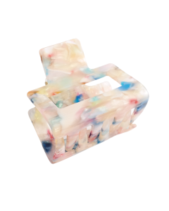 HC1713 Mini Square Hair Claw Clip Cream Multi