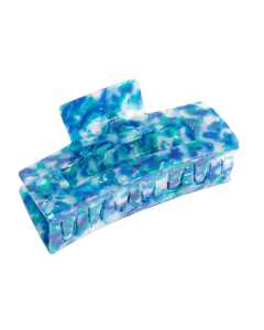 HC1722 Rectangle Hair Claw Clip Turquoise