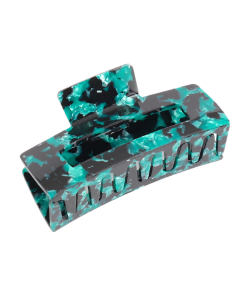 HC1723 Rectangle Hair Claw Clip Dark Green