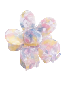 HC1731 Flower Hair Claw Clip Blue Pink